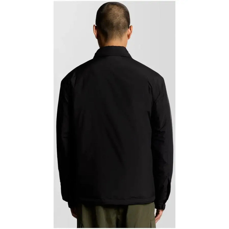 Lyle & Scott Herrenblazer, schwarz, Polyester, Reißverschluss, Modell JK2334V, mit elegantem, minimalistischem Design und strukturiertem Kragen