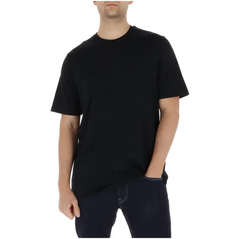 Lyle & Scott Männer t-shirt Aus schwarzem Baumwollstoff mit Rundhalsausschnitt und kurzen Ärmeln für die Freizeit.