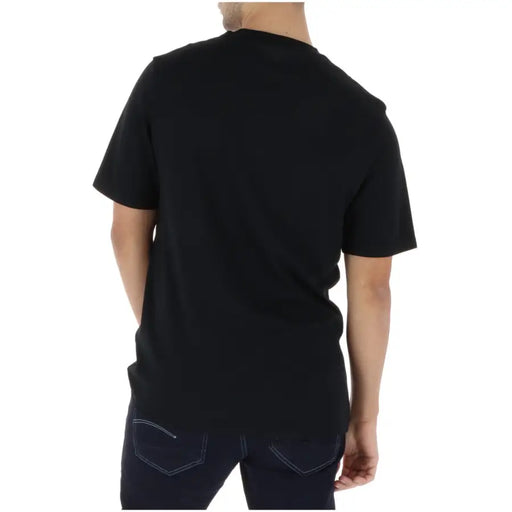 Black short-sleeved crew neck cotton t-shirt for men by Lyle & Scott ideal for casual wear