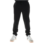 Black sweatpants by lyle and scott with a drawstring waistband and ribbed cuffs in a relaxed fit