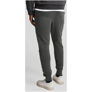 Lyle & Scott men’s grey cotton trousers with front pockets made of soft stretchy fabric and ribbed cuffs