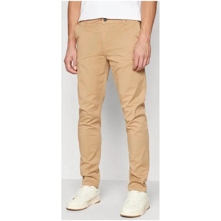 Pair of slim-fit khaki chino pants from Lyle & Scott Men Trousers collection