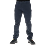 Lyle & Scott men’s black cotton blend trousers with dark navy blue chino fabric and classic straight-leg cut