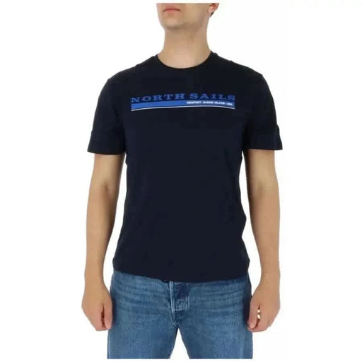 North Sails - Männer T-Shirt - blau / S - Bekleidung T-Shirts