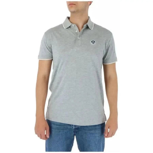 North Sails - Herren-Polo - grau / S - Bekleidung
