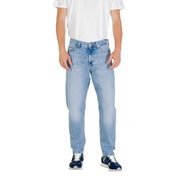 Man wearing Light Blue Denim Jeans showcasing stylish casual apparel