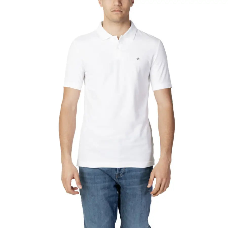 Calvin Klein - Men Polo - white / XS - Clothing