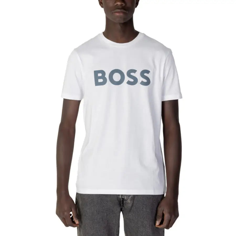 Boss - Men T-Shirt - white / M - Clothing T-shirts