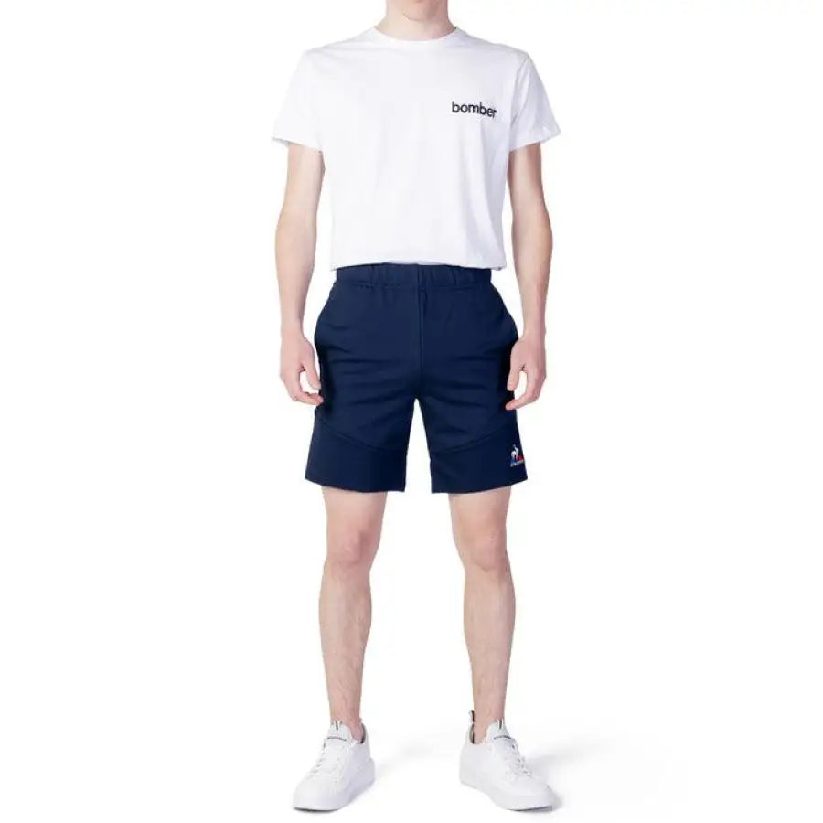 Le Coq Sportif - Men Shorts - blue / S - Clothing