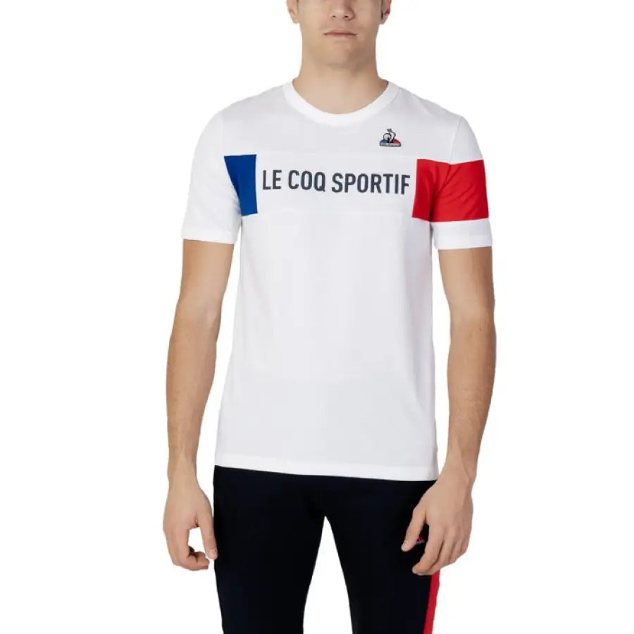 Le Coq Sportif - Men T-Shirt - white / S - Clothing T-shirts
