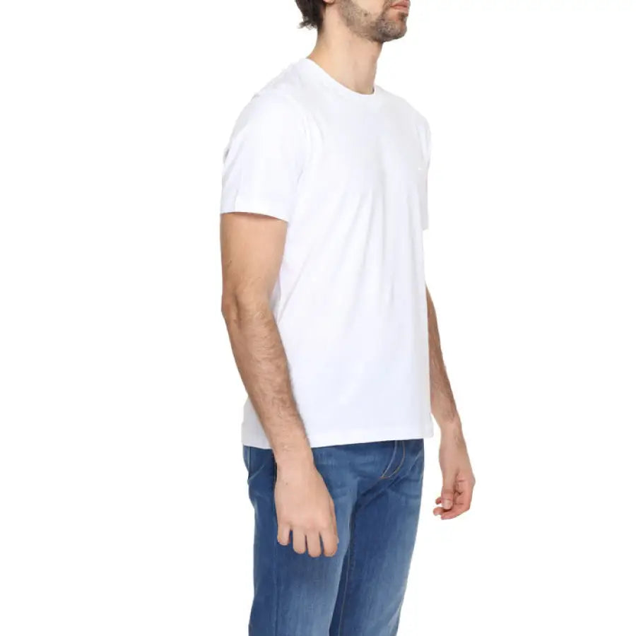 
                      
                        Liu Jo Men T-Shirt featuring man in white t-shirt and jeans from Liu Jo collection
                      
                    