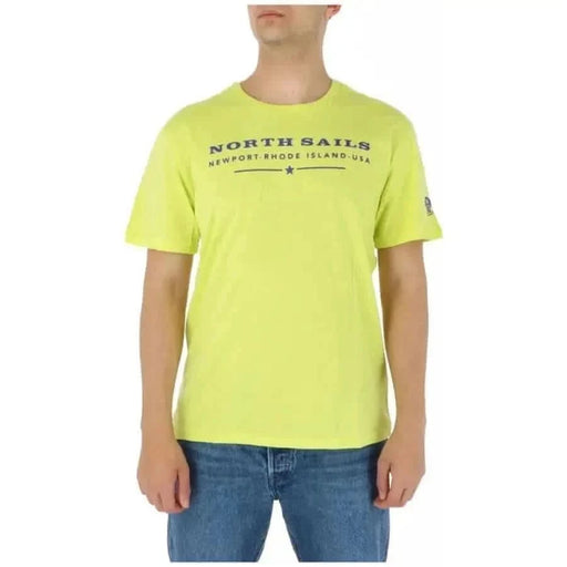 North Sails - Männer T-Shirt - gelb / S - Bekleidung T-Shirts