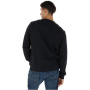 Napapijri Schwarzes Herren-Sweatshirt aus Baumwolle mit langen Ärmeln und Rundhalsausschnitt für die Freizeit.
