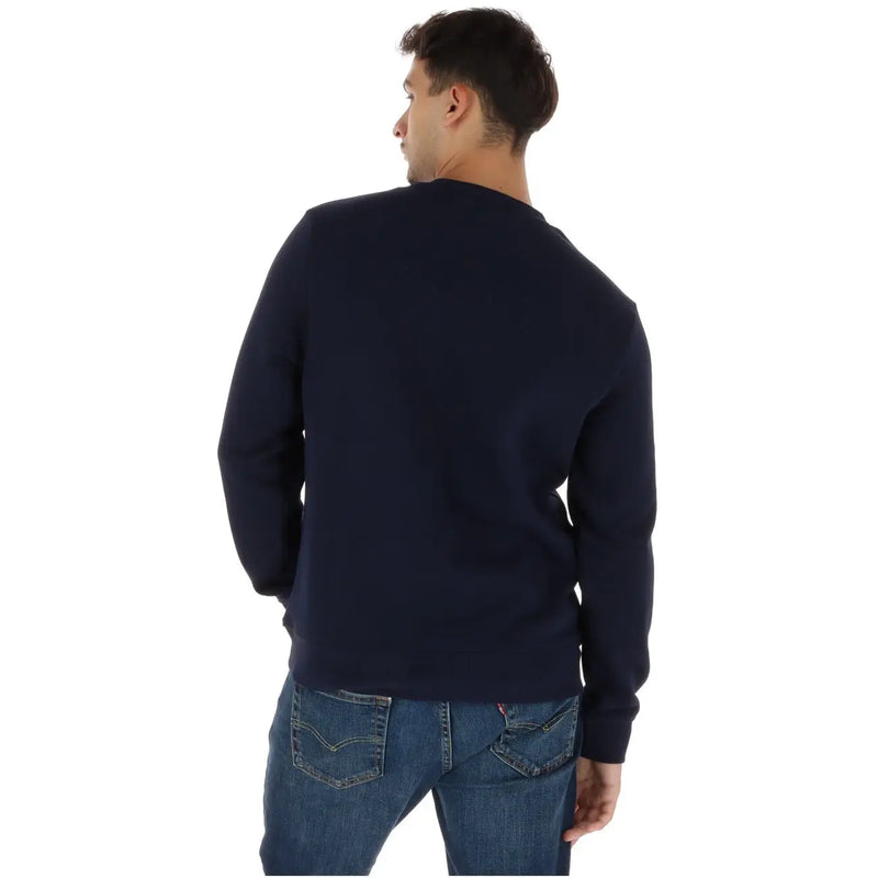 Napapijri Herren-Baumwoll-Sweatshirt in Marineblau mit Rundhalsausschnitt für lässige Kleidung