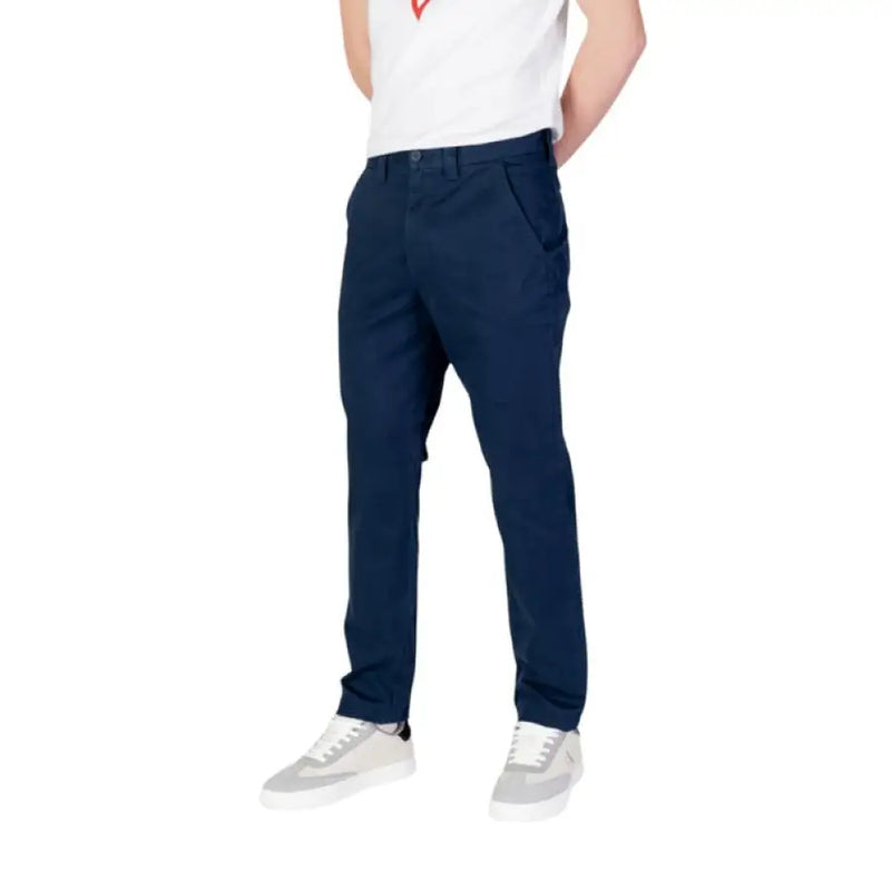 Navy blue casual pants from Tommy Hilfiger Men’s Blue Jeans Trousers collection