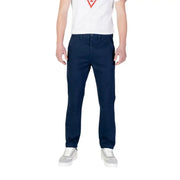 Navy blue Tommy Hilfiger men’s jeans trousers displayed on a neutral background