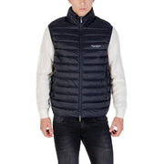 Navy blue puffer vest displayed in the product Navy Blue Puffer Vest