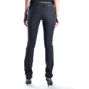 Neil Barrett women black skinny jeans with sleek form fitting design and subtle stitching details with front and back pockets