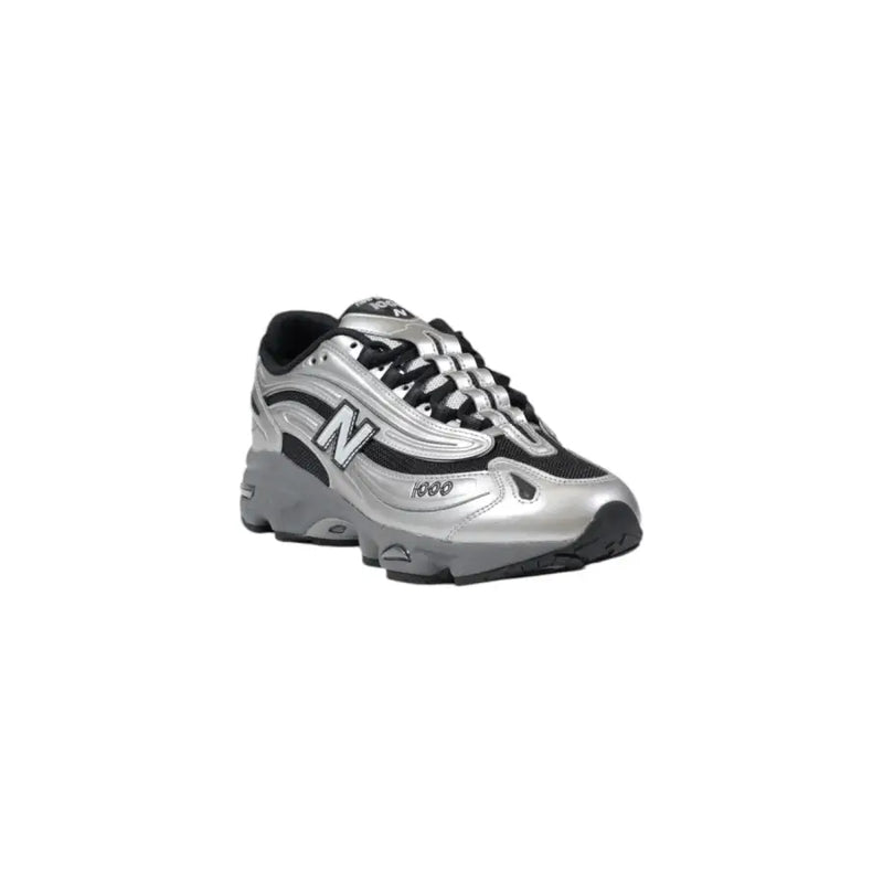 New balance m1000egr silver slip on sneakers men spring summer with metallic upper mesh accents and chunky sole
