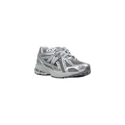 New balance men sneakers 1906r silver running shoe with mesh and synthetic overlays for enhanced breathability