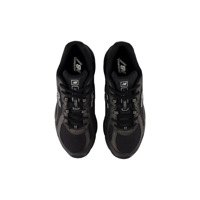 New Balance Schwarze Herren-Sneaker aus Synthetik mit grauen Mesh- und Gummielementen im schwarzen Design