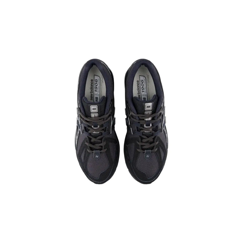 Schwarz new balance 1906 Herren-Sneaker mit elegantem Mesh-Obermaterial und minimalistischem Synthetikdesign in Grautönen