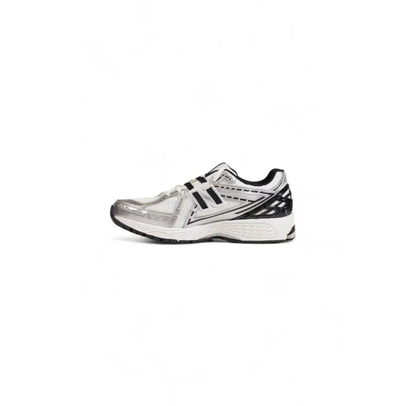 New balance men sneakers leather white m1906r size 3.5 silver and black running shoe with mesh upper and rubber sole