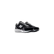 New Balance Graue Herren-Sneaker aus Wildleder mit schwarzem und grauem 990v3-Laufschuhdesign, weißen Schnürsenkeln und klobiger Zwischensohle