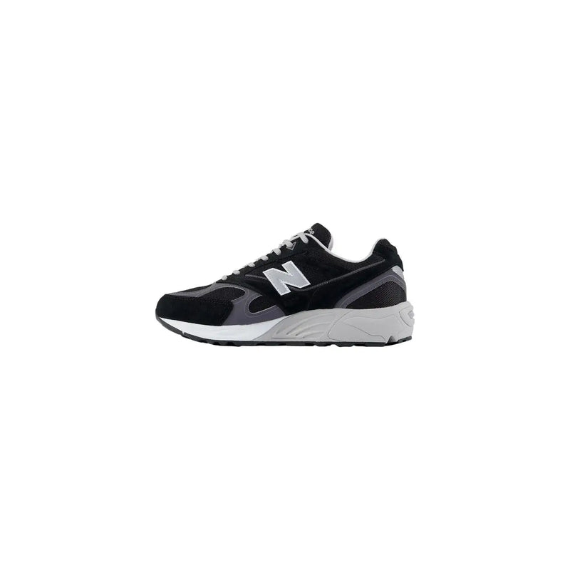 New balance Graue Herren-Sneaker aus Wildleder mit schwarzem und grauem 990v3-Laufschuhdesign, weißer Zwischensohle und silbernem Logo