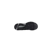 Schwarze und silberne Gummisohle new balance Graue Herren-Sneaker aus Wildleder, geeignet zum Laufen und für die Freizeit.