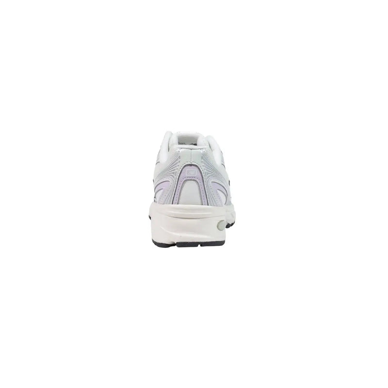 New Balance women beige synthetic slip-on sneakers with a sleek white and light gray Asics running shoe design