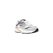 New balance women grey synthetic sneakers featuring a bold chunky sole and 990v3 design for sports use