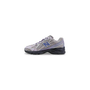 New Balance women lilac synthetic sneakers with gray and purple mesh upper and black rubber sole for running