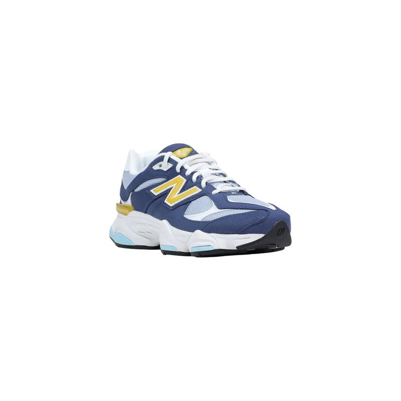 New balance women purple suede sneakers with navy blue white 990v3 design and gold accents for casual wear