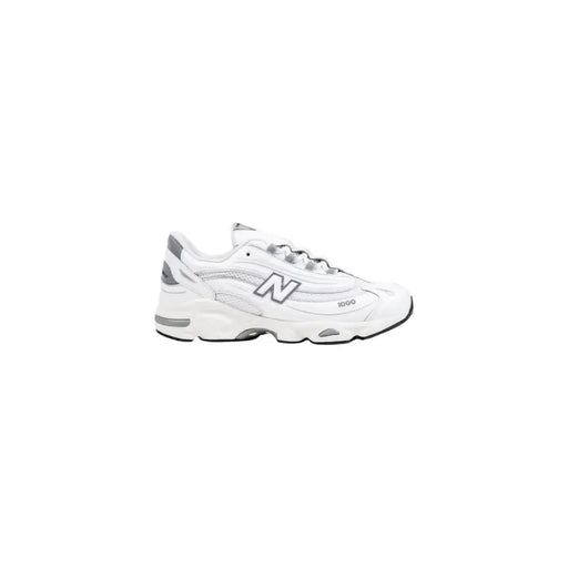 White and gray New Balance GC1000DK slip-on sneakers with chunky sole