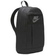 Nike Schwarzer Herrenrucksack mit dezentem grauen Swoosh-Logo, Vorderansicht
