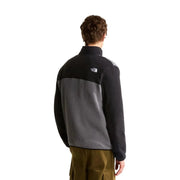 Veste polaire The North Face Yumiori pour homme, noire et grise, avec un design texturé bicolore, vue de face