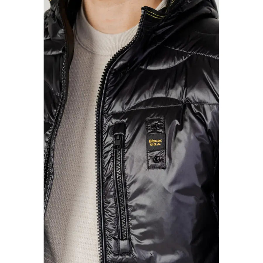 Blauer Blauer Men Jacket featuring a North Face down jacket for outdoor warmth.