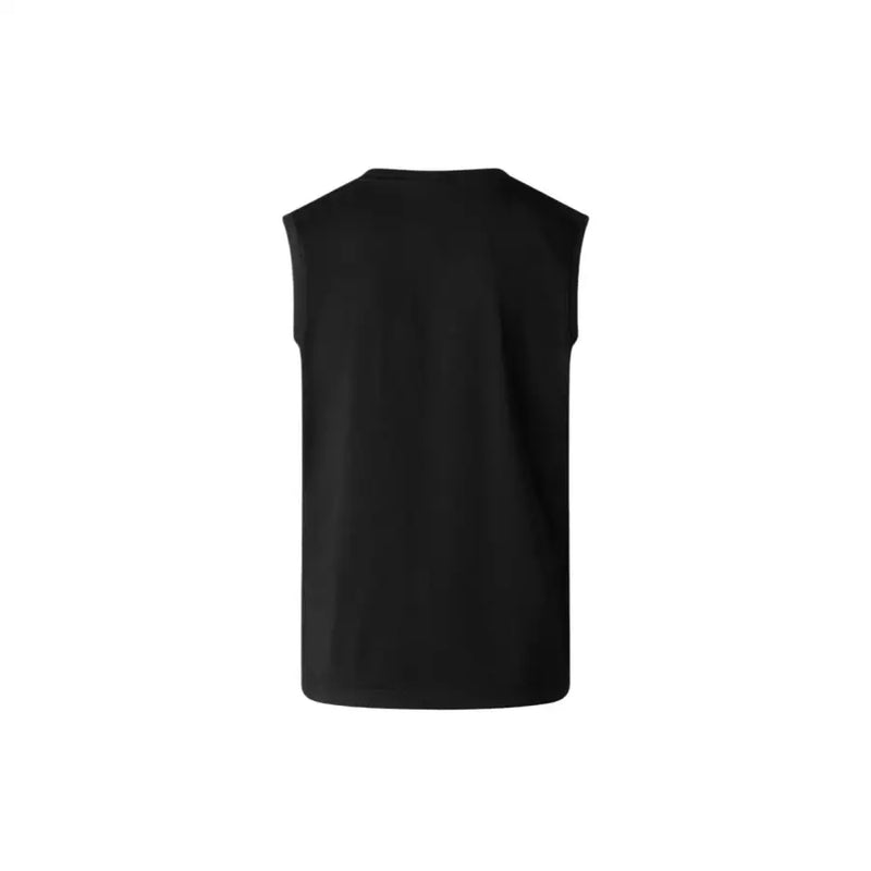 The North Face Herren t-shirt beinhaltet ein schwarzes ärmelloses top mit einem schlichten, soliden Design für Freizeitkleidung
