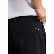 Schwarze Herren-Shorts von The North Face mit FlashDry XD-Logo-Stickerei an der Seitennaht, Seitenansicht