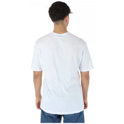 North Sails men t-shirt white short-sleeved crew neck made of 100% cotton for comfortable casual wear