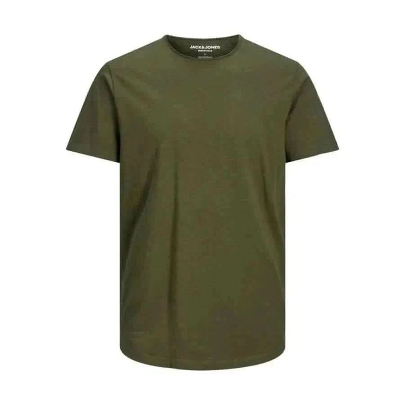 Olive green crew neck t-shirt from Jack & Jones Men T-Shirt collection