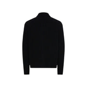 Only Sons cardigan FRAME RLX for men in black wool blend with structured collar and long sleeves, front view