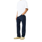 Dark indigo cotton blend straight-leg jeans for men from Only and Sons organic blend 22034942