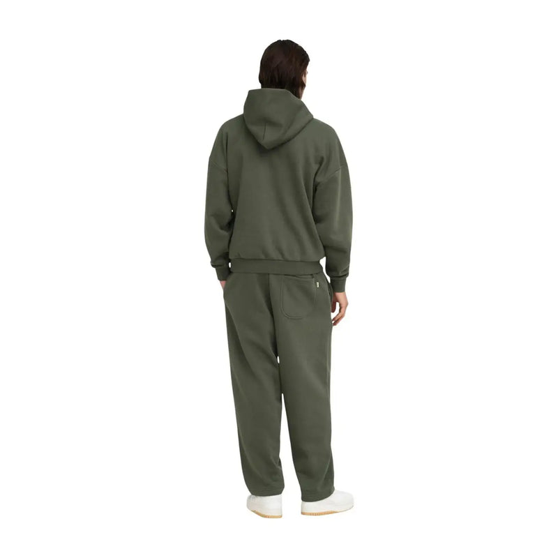 Only and sons Herren-Set aus olivgrünem Baumwollmischgewebe mit Kapuzenpullover und passender Jogginghose für die Freizeit