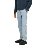 Light-wash denim jeans with a relaxed fit cargo pockets made of 100% cotton by Only Sons men jeans blue 22031087