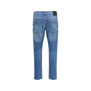 Only and Sons men light blue cotton jeans with a straight-leg cut and subtle fading in a blue denim fabric
