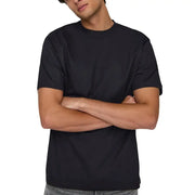 Only & Sons men t-shirt black crew-neck short sleeves made of soft cotton fabric for casual wear