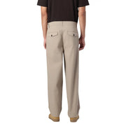 Back side of beige chino trousers by Only & Sons featuring two back pockets and dark buttons