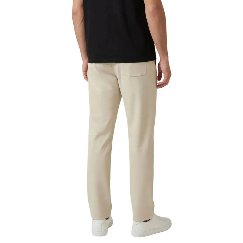 Only & Sons men beige chino trousers with a clean straight-leg cut and subtle side pockets